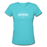 aqua / S The Apicklelypse is Here! - Women's Premium V-Neck Cotton Tee