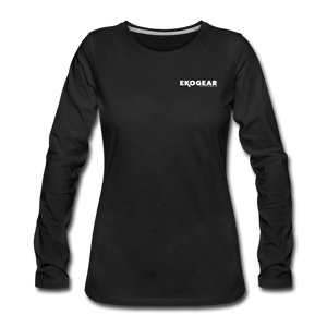 black / S Ekogear Pickleball Team Gear – Women’s Premium Long Sleeve Tee