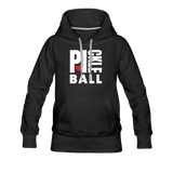 black / S I Heart Pickleball - Women’s Premium Hoodie