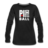 black / S I Heart Pickleball - Women's Premium Long Sleeve Tee