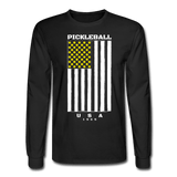 black / S Pickleball Flag - Men's Long Sleeve Tee