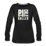 black / S Pickleballer - Women's Premium Long Sleeve Tee