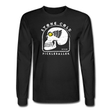 black / S Stone Cold Pickleballer - Men's Long Sleeve Tee