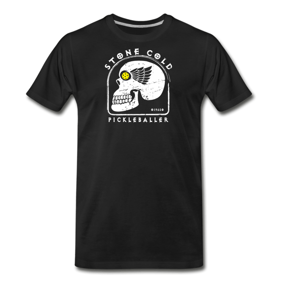 black / S Stone Cold Pickleballer - Men's Premium T-Shirt