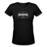 black / S The Apicklelypse is Here! - Women's Premium V-Neck Cotton Tee