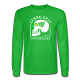 bright green / S Stone Cold Pickleballer - Men's Long Sleeve Tee