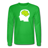 bright green / S Your Brain on Pickleball - Men's Long Sleeve Tee