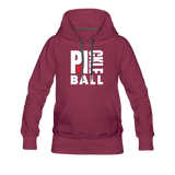 burgundy / S I Heart Pickleball - Women’s Premium Hoodie