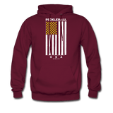 burgundy / S Pickleball Flag - Men's Hoodie