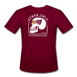 burgundy / S Stone Cold Pickleballer - Men’s Performance Tee