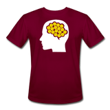 burgundy / S Your Brain on Pickleball - Men’s Performance Tee