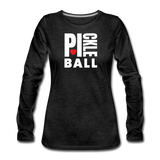 charcoal gray / S I Heart Pickleball - Women's Premium Long Sleeve Tee