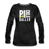 charcoal gray / S Pickleballer - Women's Premium Long Sleeve Tee