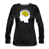 charcoal gray / S Your Brain on Pickleball - Women's Premium Long Sleeve Tee