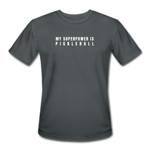 charcoal / S My Superpower is Pickleball - Men’s Performance Tee