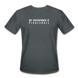 charcoal / S My Superpower is Pickleball - Men’s Performance Tee