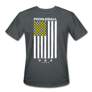 charcoal / S Pickleball Flag - Men’s Performance Tee