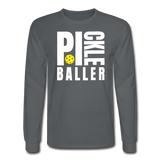 charcoal / S Pickleballer - Men’s Long Sleeve Tee