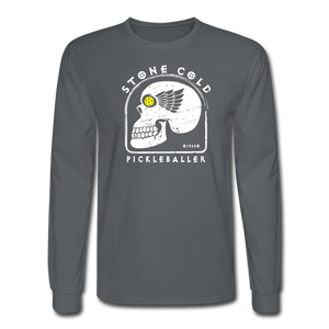 charcoal / S Stone Cold Pickleballer - Men's Long Sleeve Tee