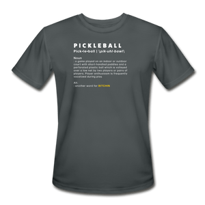 charcoal / S The definition of pickleball. - Men’s Performance Tee