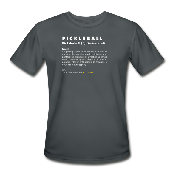 charcoal / S The definition of pickleball. - Men’s Performance Tee