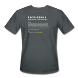 charcoal / S The definition of pickleball. - Men’s Performance Tee