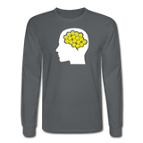 charcoal / S Your Brain on Pickleball - Men's Long Sleeve Tee