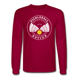 dark red / S Pickleball Nation - Men's Long Sleeve Tee