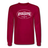 dark red / S The Apicklelypse is here! - Men's Long Sleeve Tee