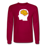 dark red / S Your Brain on Pickleball - Men's Long Sleeve Tee