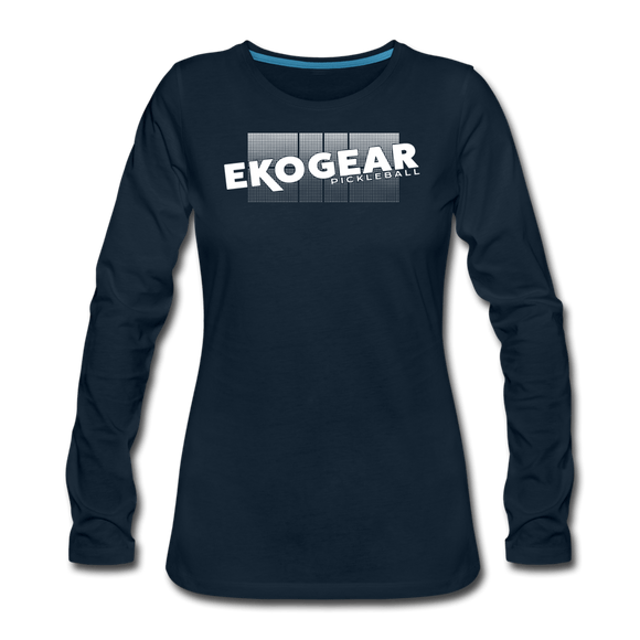 deep navy / S Ekogear Pickleball Pro Team Gear – Women’s Long Sleeve Tee