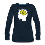 deep navy / S Your Brain on Pickleball - Women's Premium Long Sleeve Tee