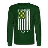 forest green / S Pickleball Flag - Men's Long Sleeve Tee