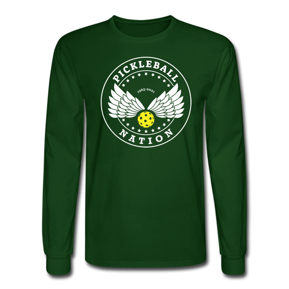 forest green / S Pickleball Nation - Men's Long Sleeve Tee