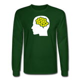 forest green / S Your Brain on Pickleball - Men's Long Sleeve Tee