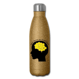 gold glitter Your Brain on Pickleball - Insulated Stainless Steel Water Bottle