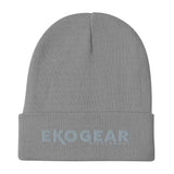 Gray Ekogear Pickleball Team Gear - Embroidered Knit Beanie