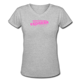 gray / S Ekogear Pickelball Pro Team Gear - Women's Premium V-Neck Cotton Tee