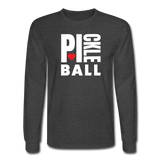 heather black / S I Heart Pickleball - Men's Long Sleeve Tee