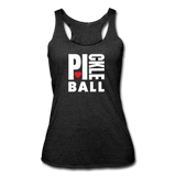 heather black / S I Heart Pickleball - Women’s Tri-Blend Racerback Tank