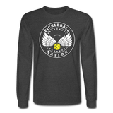 heather black / S Pickleball Nation - Men's Long Sleeve Tee