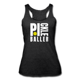 heather black / S Pickleballer - Women’s Tri-Blend Racerback Tank