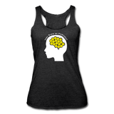 heather black / S Your Brain on Pickleball - Women’s Tri-Blend Racerback Tank