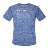 heather blue / S The definition of pickleball. - Men’s Performance Tee