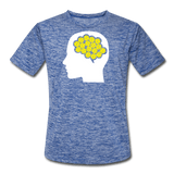 heather blue / S Your Brain on Pickleball - Men’s Performance Tee