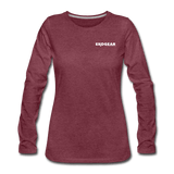 heather burgundy / S Ekogear Pickleball Team Gear – Women’s Premium Long Sleeve Tee