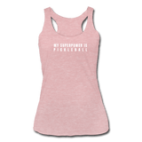 heather dusty rose / S My Superpower is Pickleball - Women’s Tri-Blend Racerback Tank