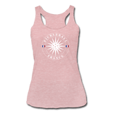 heather dusty rose / S Pickleball France - Women’s Tri-Blend Racerback Tank