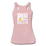 heather dusty rose / S Pickleballer - Women’s Tri-Blend Racerback Tank