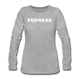 heather gray / S Ekogear Pickleball Team Gear – Women’s Premium Long Sleeve Tee